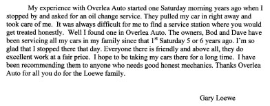 auto repair review maryland